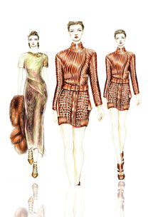 野生國際 國慶 周末班 馬克筆服裝效果圖綜合技法 marker illustration 精品課程,火熱預約報名中